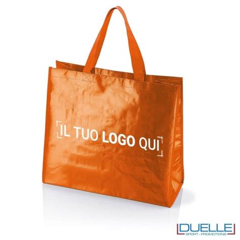 shopper in polipropilene promozionali|Shopper personalizzata in polipropilene laminato.